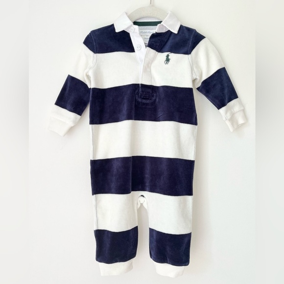Ralph Lauren One Piece Kids’ 6 Months NWT Striped Nautical Preppy - Picture 1 of 7